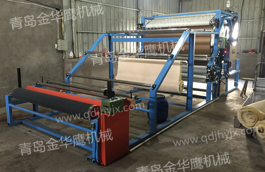 Vertical mesh belt laminating machine